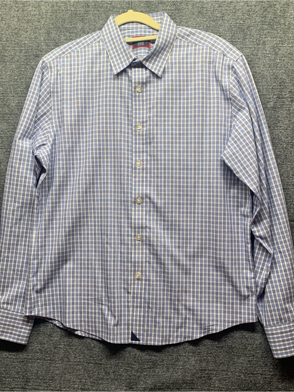 UNTUCKit Shirt Mens Size Medium Blue Plaid Casual Button Up Long Sleeve
